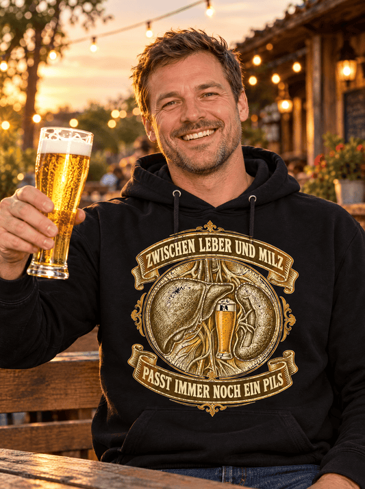 Zwischen Leber und Milz Hoodie -T-ShirtBull