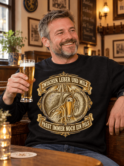 Zwischen Leber und Milz Sweatshirt -T-ShirtBull