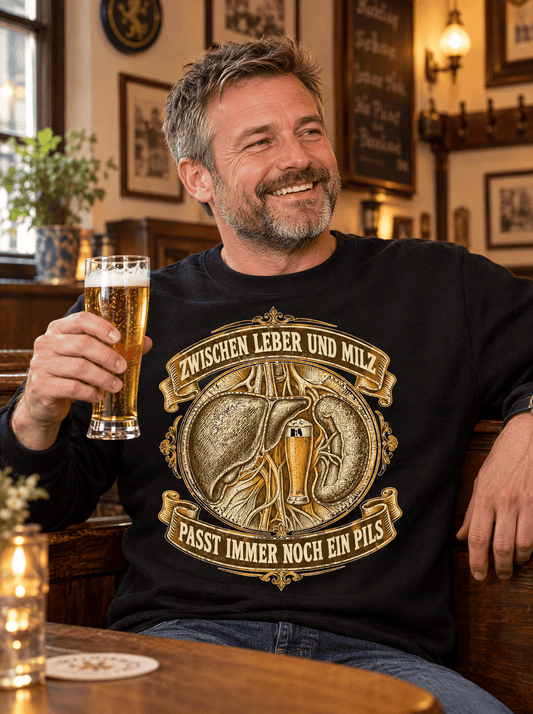 Zwischen Leber und Milz Sweatshirt -T-ShirtBull