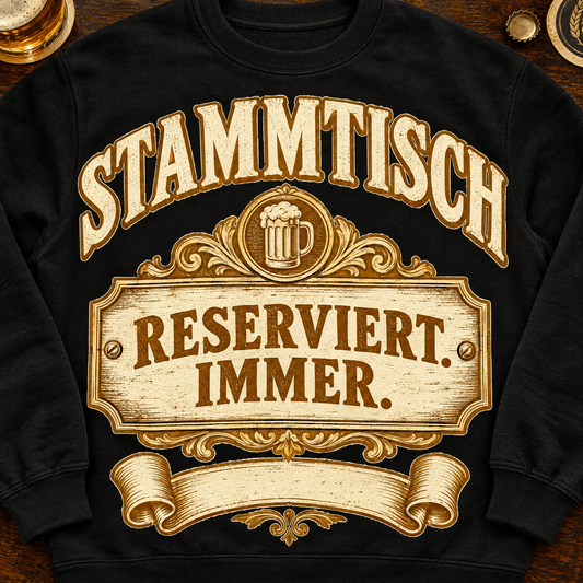 Stammtisch Reserviert Immer Sweatshirt -T-ShirtBull