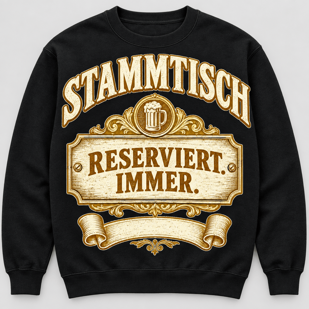 Stammtisch Reserviert Immer Sweatshirt Studioansicht