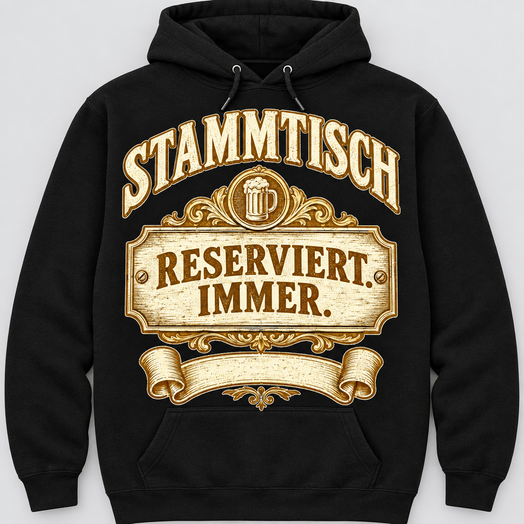 Stammtisch Reserviert Immer Hoodie Studioansicht