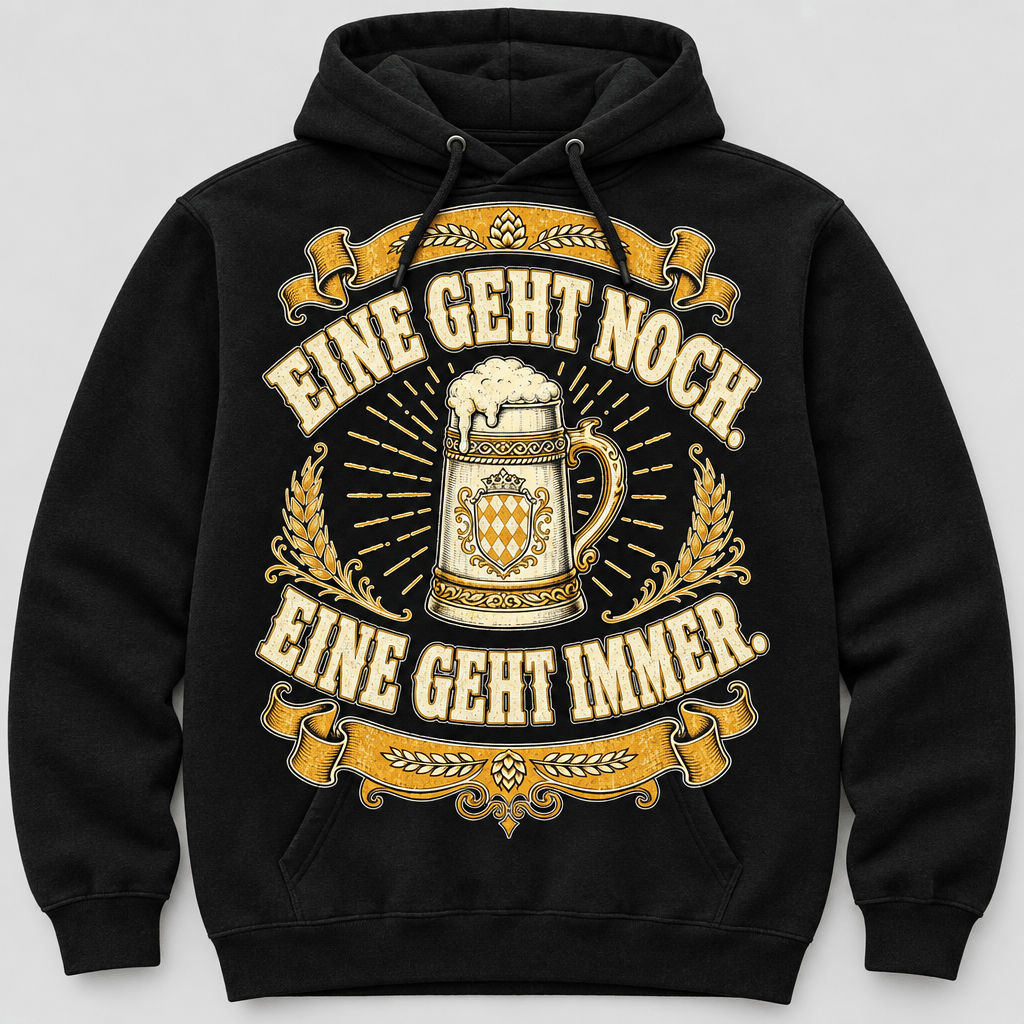 Eine Geht Noch Hoodie Studioansicht