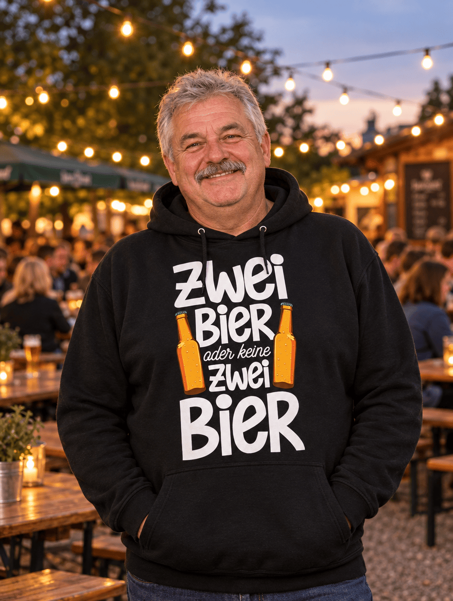 Zwei Bier Hoodie -T-ShirtBull