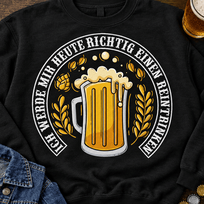 Einen Reintrinken Sweatshirt -T-ShirtBull