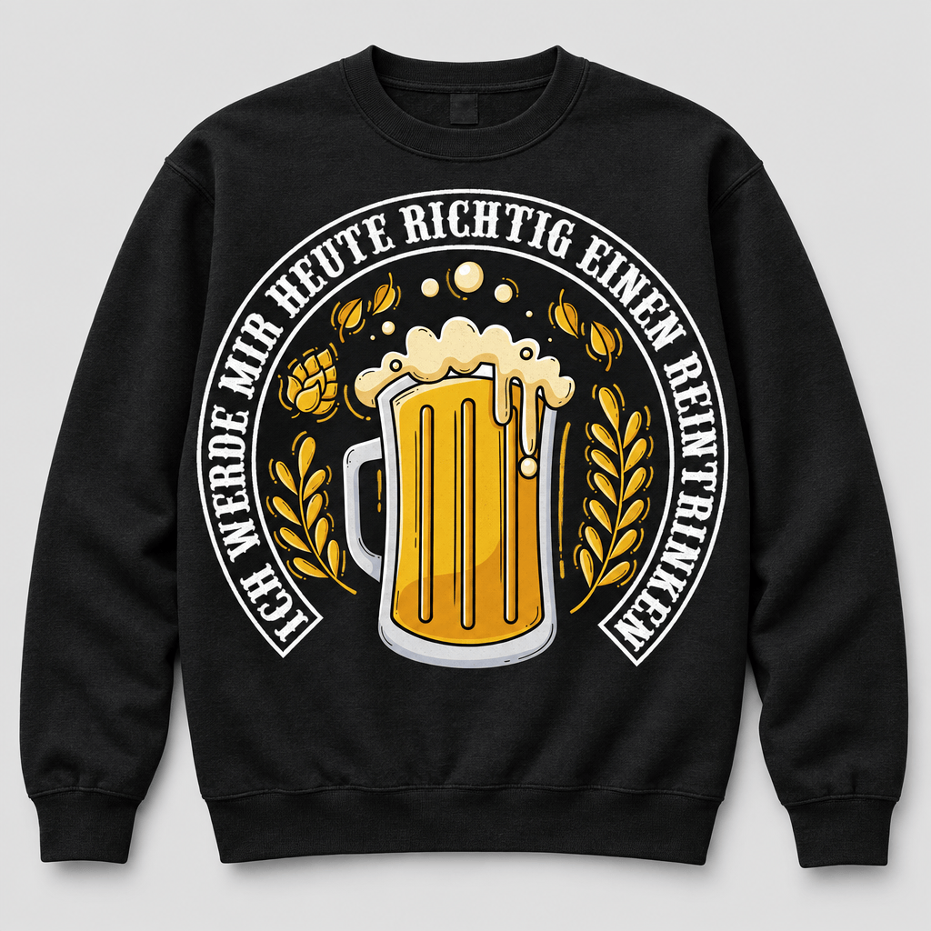 Einen Reintrinken Sweatshirt -T-ShirtBull