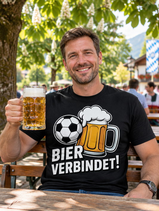 Fussball Bier T-Shirt - Lifestyle - T-ShirtBull