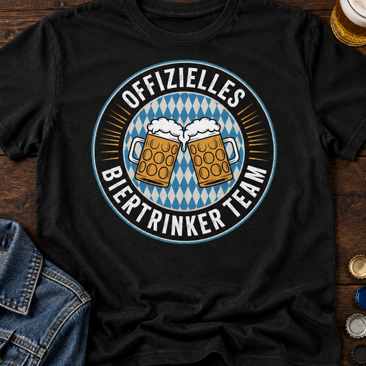 Biertrinker T-Shirt - Flatlay - T-ShirtBull