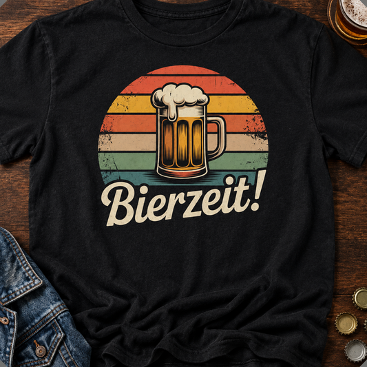 Bierzeit T-Shirt - Flatlay - T-ShirtBull