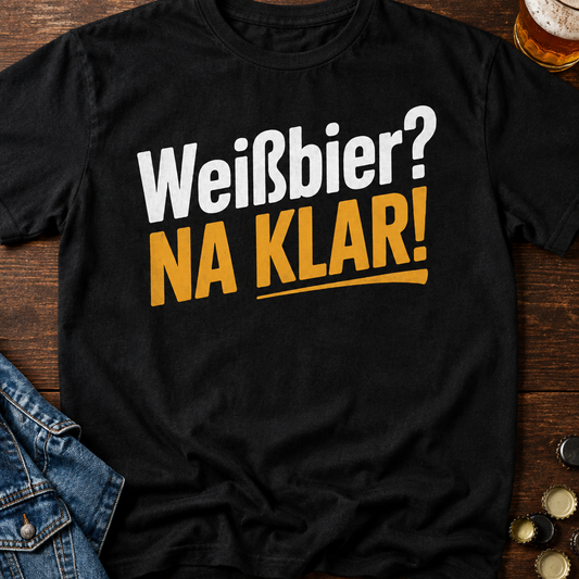 Weißbier T-Shirt - Flatlay - T-ShirtBull