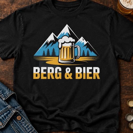 Berg & Bier T-Shirt - Flatlay - T-ShirtBull