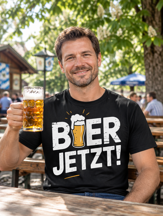 Bier jetzt Bier T-Shirt - Lifestyle - T-ShirtBull