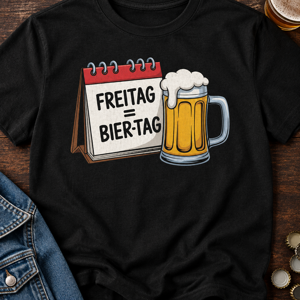 Biertag BierT-Shirt - Flatlay - T-ShirtBull