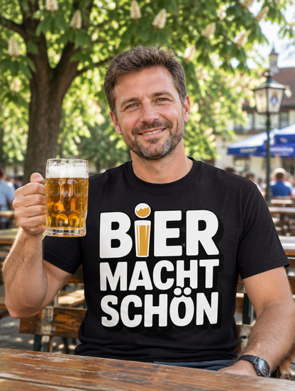 Bier macht schön Bier T-Shirt - Lifestyle - T-ShirtBull