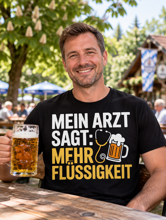 Mehr Flüssigkeit Bier T-Shirt - Lifestyle - T-ShirtBull