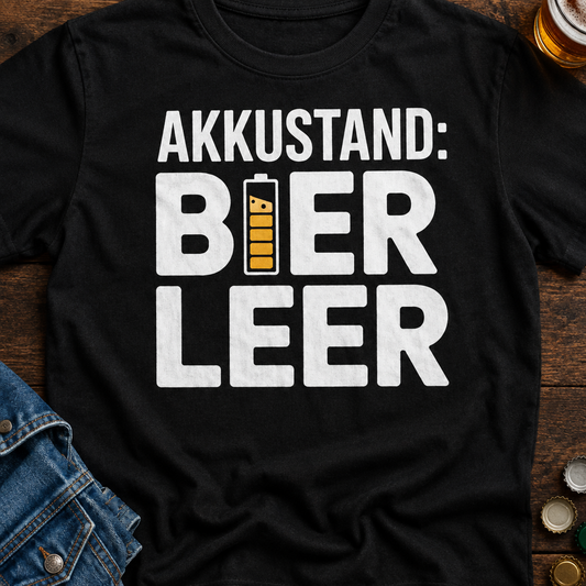 Accustand Bier T-Shirt - Flatlay - T-ShirtBull