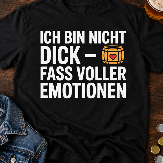 Emotionen Bier T-Shirt - Flatlay - T-ShirtBull