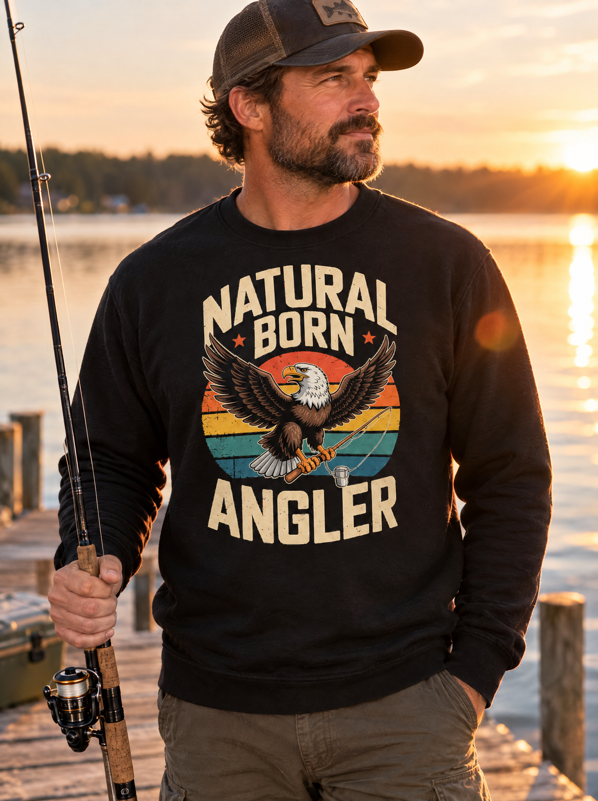 Natural Born Angler Sweatshirt Lifestyle