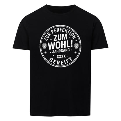 Zum Wohl! Geburtstag T-Shirt personalisiert - Farbe schwarz
