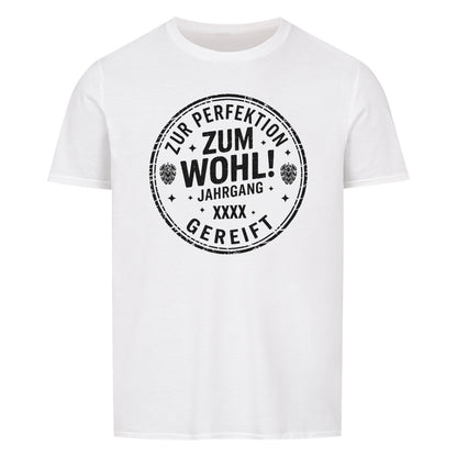 Zum Wohl! Geburtstag T-Shirt personalisiert - Farbe weiß